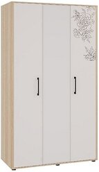 Шкаф для одежды MEBELSON Зара SMZ-02-1623, (ШхГхВ): 125.6х56.4х216.5 см, дуб сонома/белый