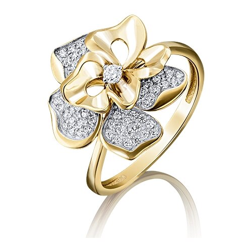 фото Платина золотое кольцо с фианитами 01-4762-00-401-1130-33