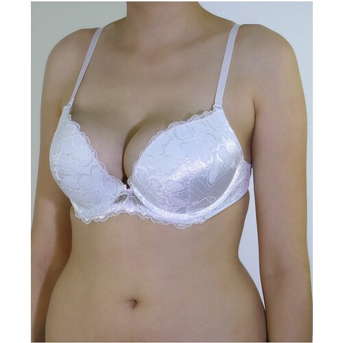 Бюстгальтер классика  Annajolly, чашка с пуш-ап, бретели съемные, размер 80C, белый