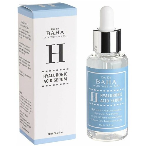 Сыворотка для лица увлажняющая Hyaluronic Serum 60мл (H60), COS DE BAHA, 8809240318072