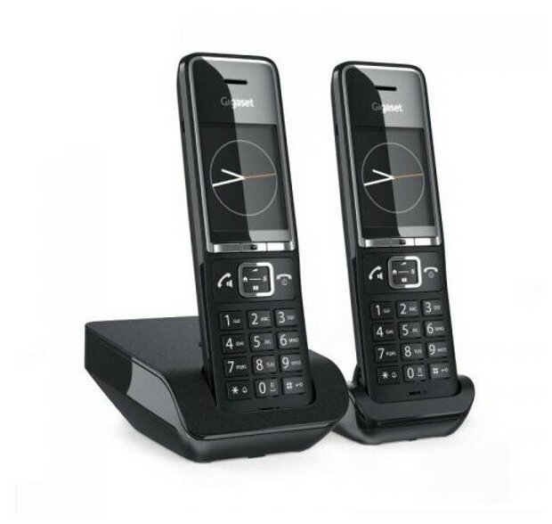 Радиотелефон DECT с двумя трубками Gigaset COMFORT 550 DUO RUS чёрный