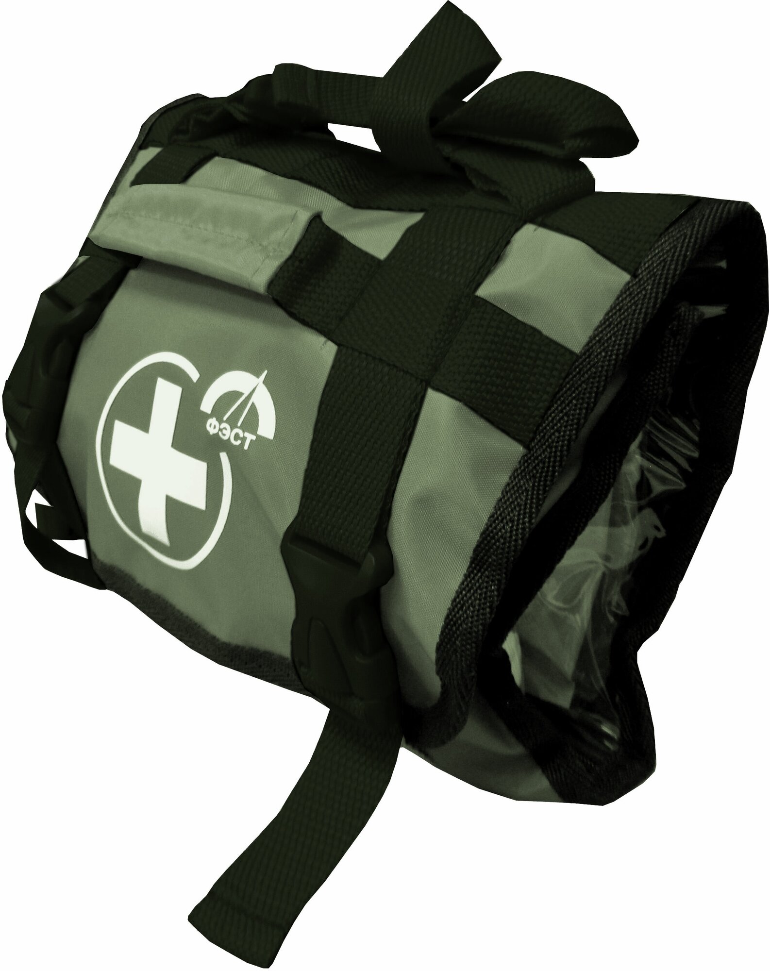 Набор первой помощи для активного отдыха туризма и путешествий "ФЭСТ" футляр сумка-скрутка хаки с наполнением артикул 3231