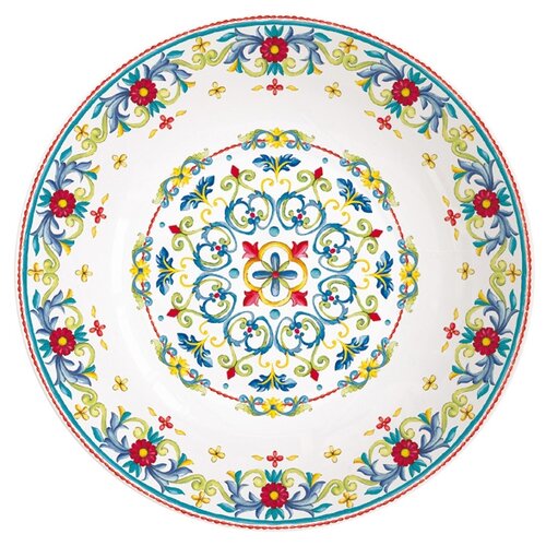фото Тарелка суповая easy life "средиземноморье" без инд. упаковки, 20.5 см (el-r0914_mebl)