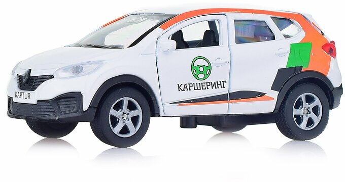Машина металлическая Технопарк "Renault" Kaptur Каршеринг, 12 см, открываются двери, инерция (SB-18-20-RK-CS-WB) - фотография № 12