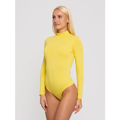 фото Боди-водолазка lunarable, желтый, размер 48(l)