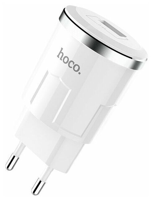Сетевое зарядное устройство Hoco C37A Thunder power single port charger Белое