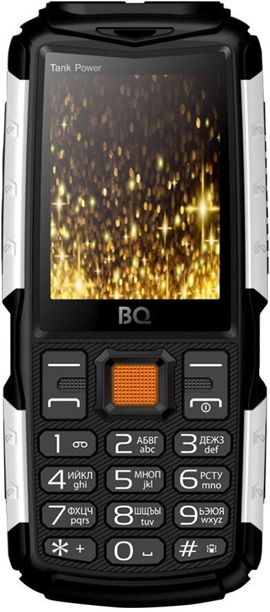 Мобильный телефон BQ 2430 Tank Power Чёрный Серебро