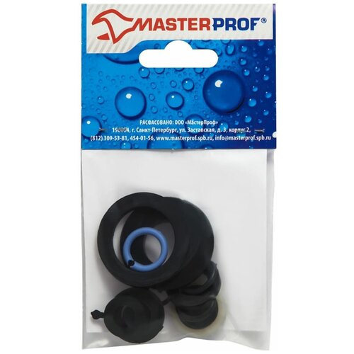 Набор прокладок для смесителя Сантехник № 1 MasterProf резина ИС.130255 набор прокладок для гибкой подводки