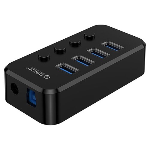 USB-концентратор ORICO SWU3-4A разъемов 4 100 см черный 188200₽