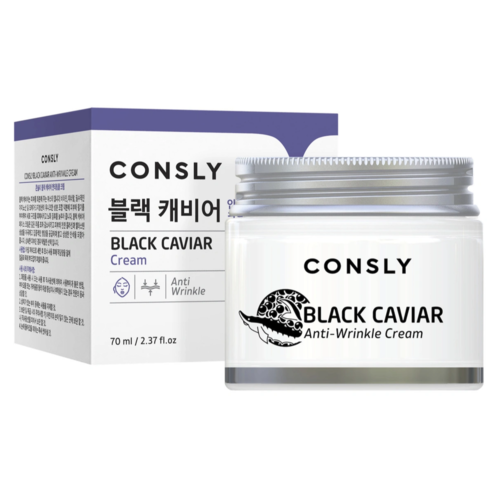 Купить Consly Крем для лица против морщин с экстрактом черной икры - Black caviar anti-wrinkle cream, 70мл