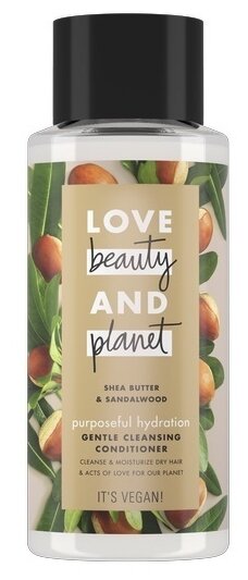 Love Beauty and Planet кондиционер-очищающий для волос Shea Butter & Sandalwood Счастье и Увлажнение, 400 мл