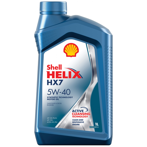 Полусинтетическое моторное масло SHELL Helix HX7 5W-40, 4 л