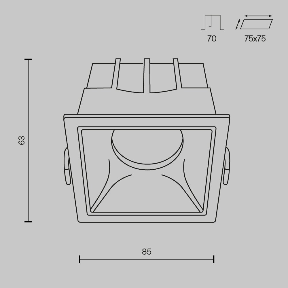 Встраиваемый светильник Maytoni Technical Alfa LED DL043-01-15W3K-D-SQ-W - фотография № 5