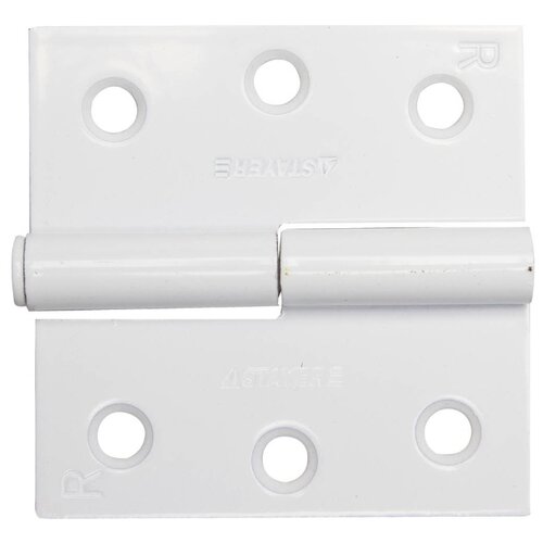 фото Врезная петля stayer master 37613-75-r 75x75x2.4 мм белый 1 шт.