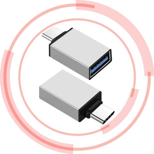 переходник адаптер type c на micro usb для телефона компьютера кабеля планшета принтера tc 004 серый Переходник - адаптер USB - Type-C для телефона, компьютера, планшета, флешки, принтера G-01 OTG 3.0 (Серый)