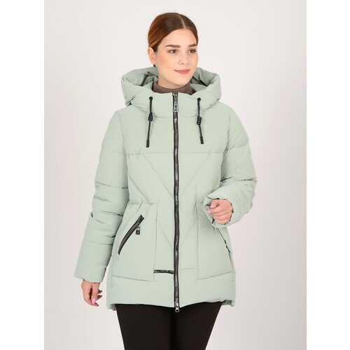 куртка женская зимняя SINOLI пуховик женский зима,46,мята, зимняя куртка женская больших размеров
