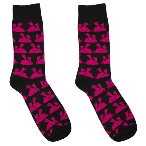 фото Носки pink rabbit, размер 43, черный