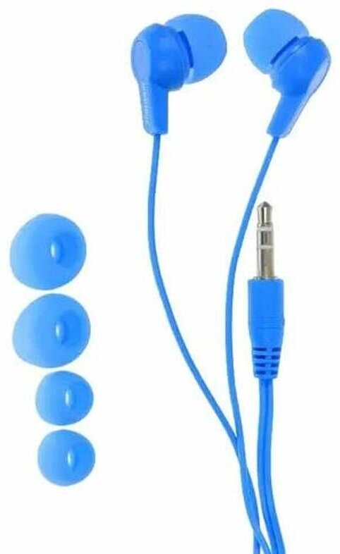 Внутриканальные наушники Smartbuy JAZZ, синие, 3 пары силиконовых вставок (SBE-770)/60