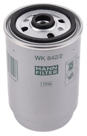 Топливный фильтр MANN-FILTER WK 842/2