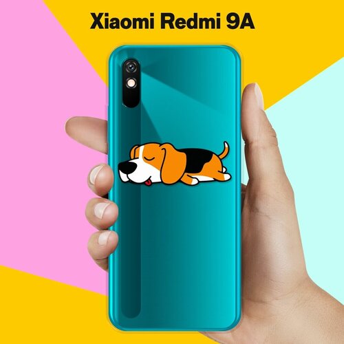 Силиконовый чехол Уставший бигль на Xiaomi Redmi 9A силиконовый чехол уставший бигль на xiaomi redmi note 7 pro