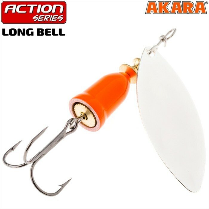 Akara Блесна вращающаяся Akara Action Series Long Bell 1, 6 г, цвет A19