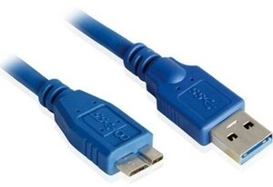 Кабель USB3.0 Am-microB AT2826 синий - 1.8 метра