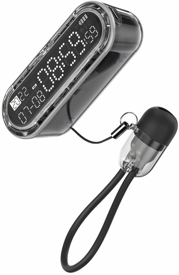 Портативный пауэрбанк- часы-брелок SHARGEEK СAPSULE GRAVITY (CG01-B) чёрный