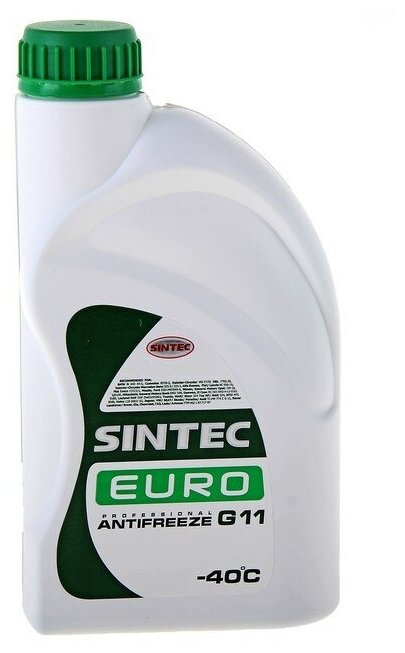 Антифриз Sintec Euro зелёный G-11, 1 л