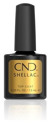 CND Верхнее покрытие Shellac Top Coat, прозрачный, 7.3 мл, 10 г