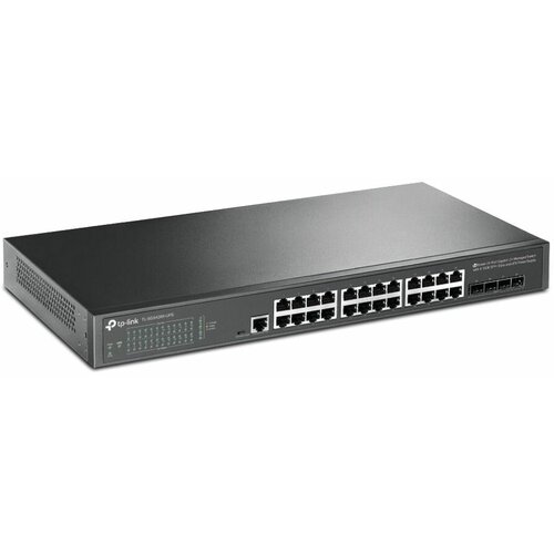 Коммутатор TP-Link JetStream 24-Port Gigabit L2+ Managed Switch with 4 10GE SFP+ Slots and UPS Power Supply