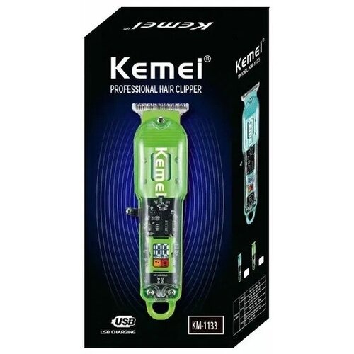Триммер для волос Kemei Electric Shaver KM-1133 / Машинка для стрижки волос беспроводная