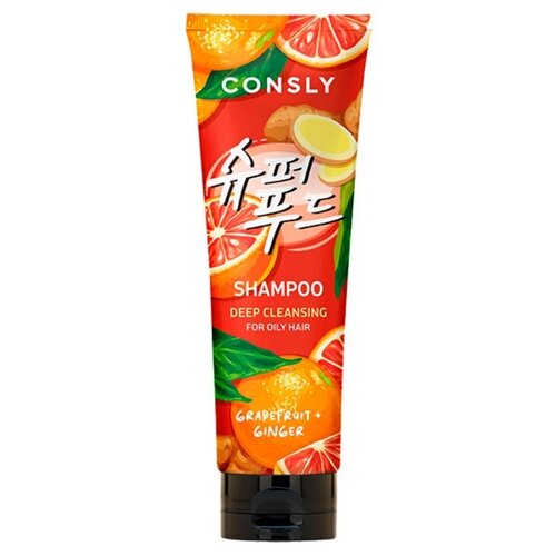 Шампунь глубокоочищающий с экстрактами грейпфрута и имбиря Grapefruit Ginger Shampoo For Deep Cleansing Freshness, 250мл