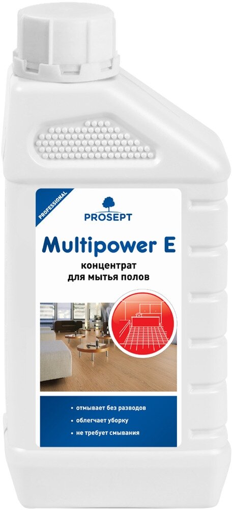 Средство для мытья полов всех типов PROSEPT Multipower E, 1 л.