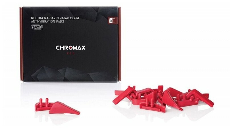 Резиновые уголки для вентиляторов Noctua NA-SAVP3 16шт Chromax Red