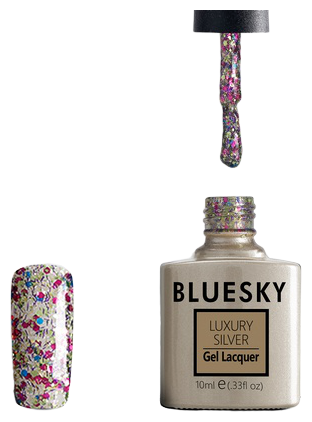 Bluesky, Гель-лак Luxury Silver №515