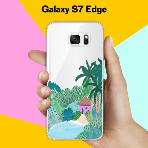 Силиконовый чехол на Samsung Galaxy S7 Edge Домик / для Самсунг Галакси С7 Едж силиконовый чехол на samsung galaxy s7 edge синий цвет для самсунг галакси с7 едж