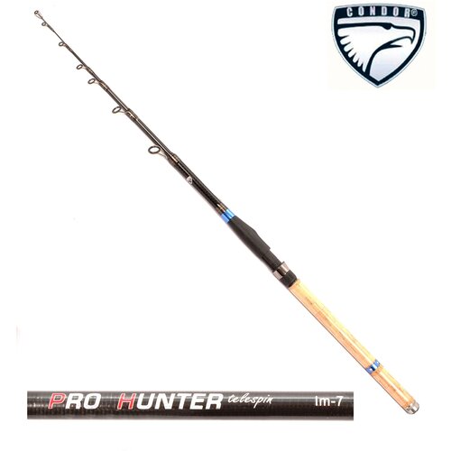 спиннинг condor pro hunter длина 2 10 м тест 5 25 гр carbon im 7 телескопический Спиннинг Condor Pro Hunter длина 3,00 м, тест 5-25 гр, carbon IM-7, телескопический