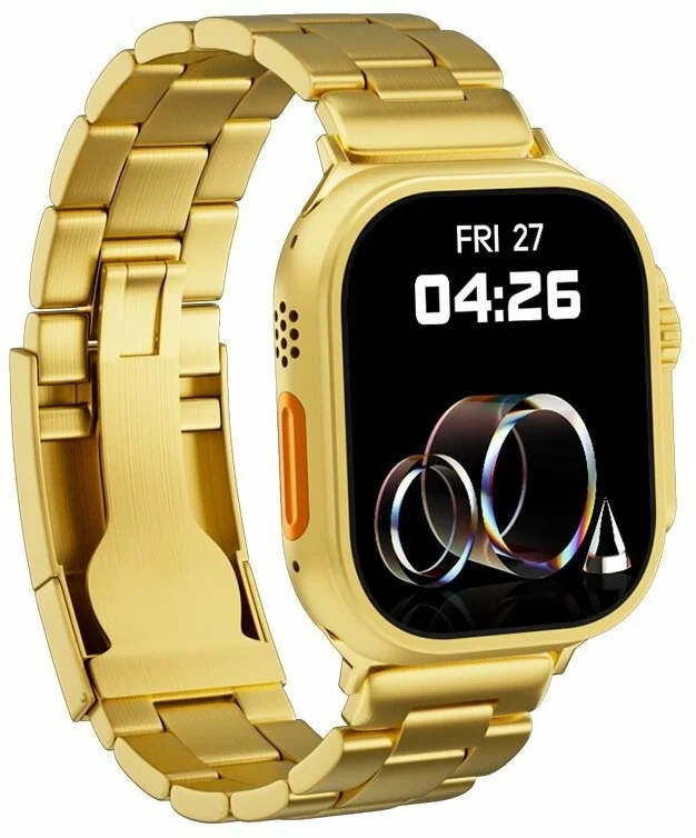 Умные Смарт часы золотые Gold Edition Series/ Smart Watch series магнитная зарядка/ 49 mm золотые