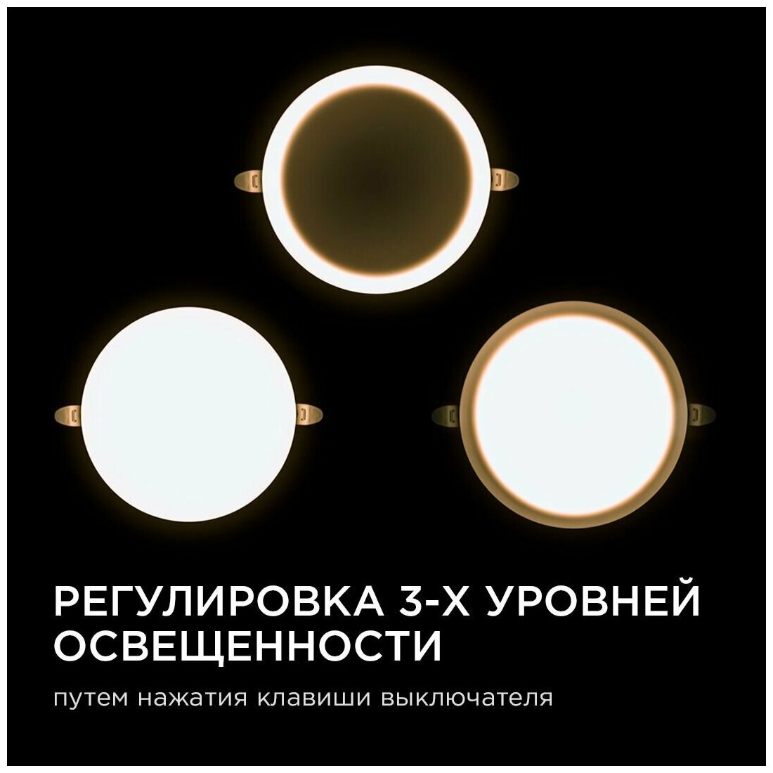 Безрамочная встраиваемая светодиодная панель / 24Вт (18Вт+6Вт), 230В/50Гц, 2040Лм, 4000К, IP20