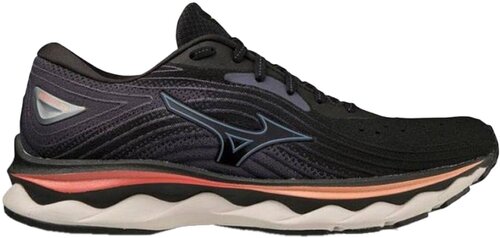 Кроссовки Mizuno, летние, беговые, воздухопроницаемые, размер 5, черный