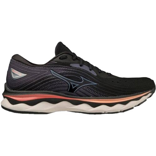 Беговые кроссовки Mizuno Wave Sky 6 Blk/Quicksilver/HotCoral (UK:6,5)