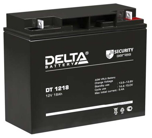 Аккумуляторная батарея DELTA Battery DT 1218 12В 18 А·ч