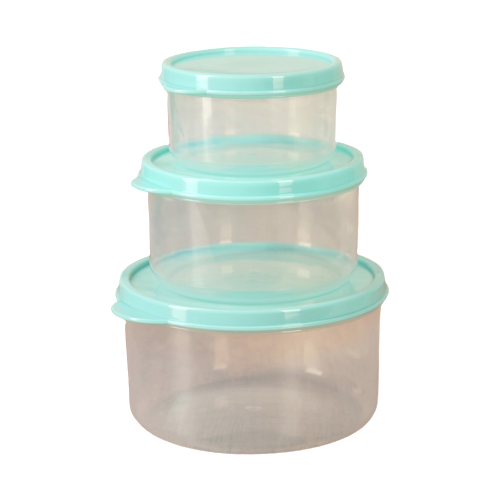 фото Доляна набор контейнеров 1333868/1333869/1333870, бирюзовый