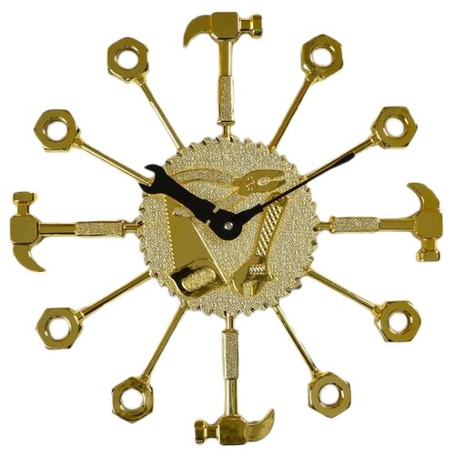 Часы настенные кварцевые Yiwu Zhousima Crafts Инструменты серебристый светлый