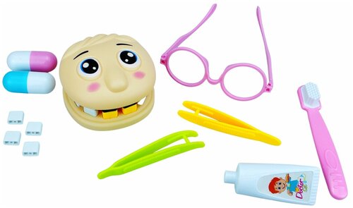 Набор доктора детский Стоматолог с аксессуарами 12 предметов в подарок для ребенка