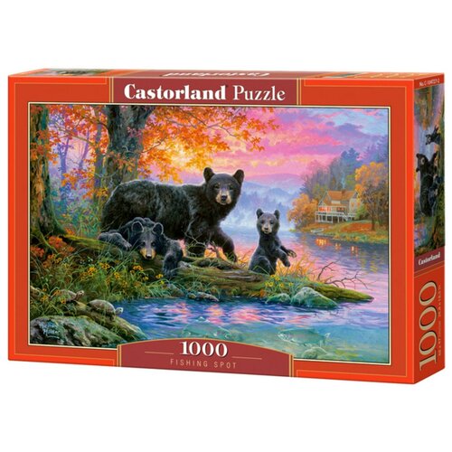 Пазл Castorland 1000 деталей: Медведи на рыбалке