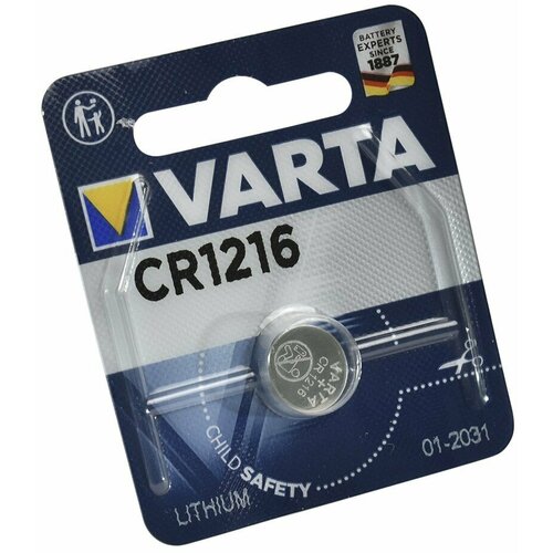 Батарейка VARTA CR1216 6216 BL1 1шт, литиевая