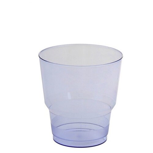 фото Набор стаканов одноразовых для холодных напитков "кристалл", синий (6 штук по 0,2 л) мистерия