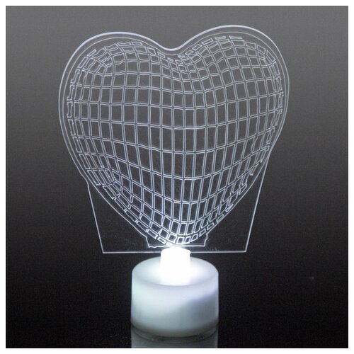 Светильник «3D-Сердце» 14*5см LED на батарейках