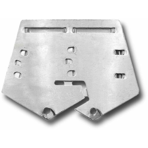 Колодка Орденская №2 Алюминиевая На Булавке (Серебристый / Булавка)